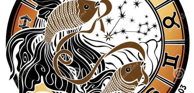 pesci ed il segno dello zodiaco cerchio